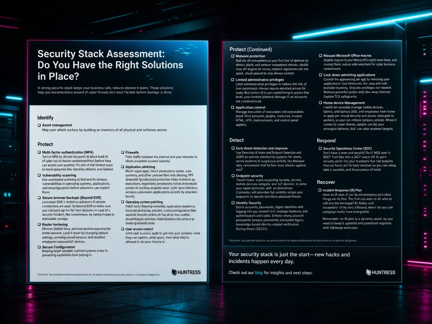 Security Stack Assessment Checklist