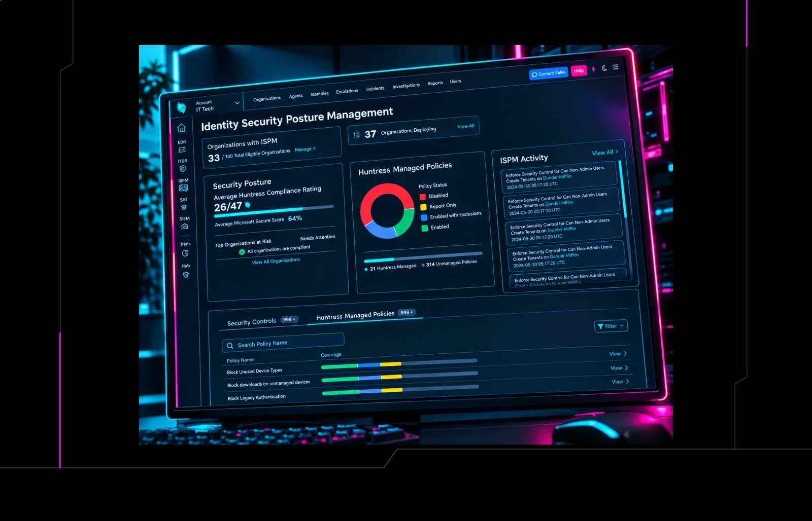 Fully Managed or Modified: Pick How Huntress Hardens Your Microsoft 365 Environment with Managed ISPM