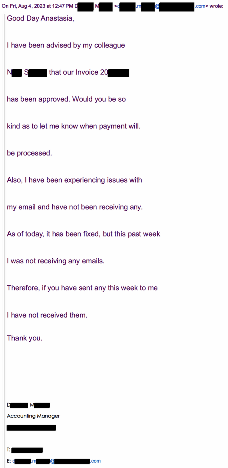 Email issues